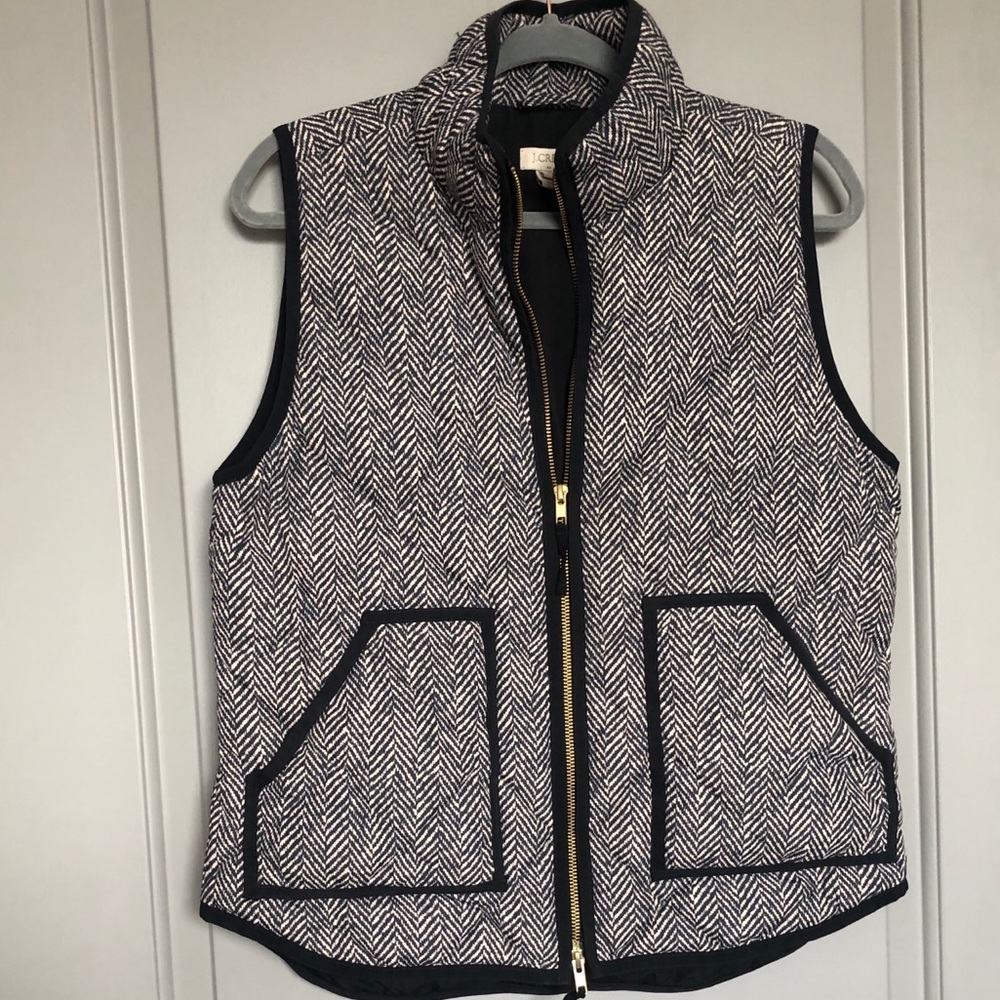 J. Crew Herringbone Vest